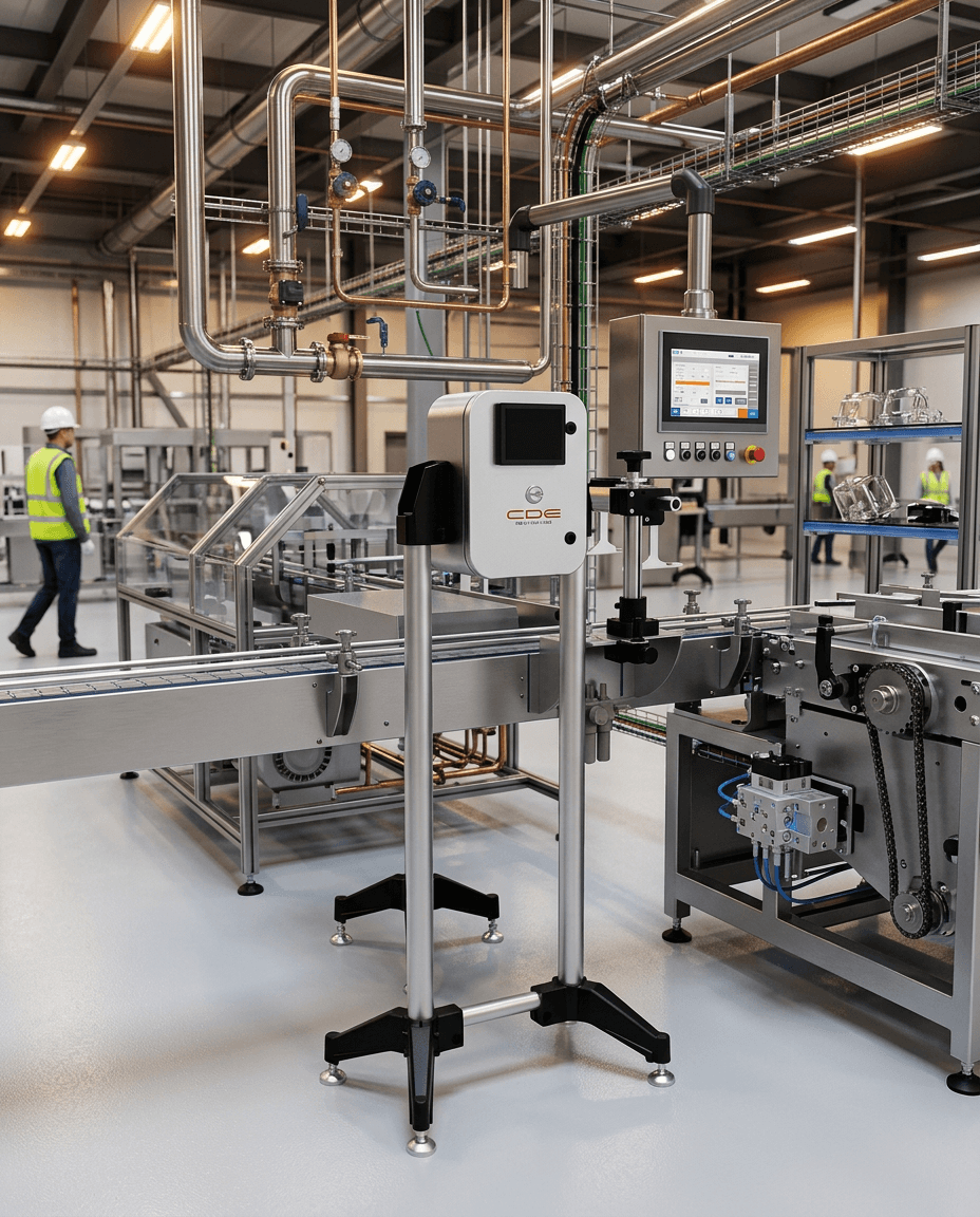 Detector de nivel de producto CDE para control de llenado en líneas de envasado