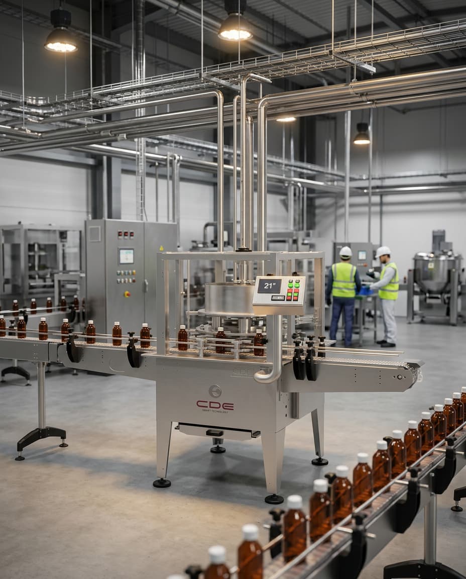 Dosificadora de sólidos telescópica CDE para líneas de envasado industrial